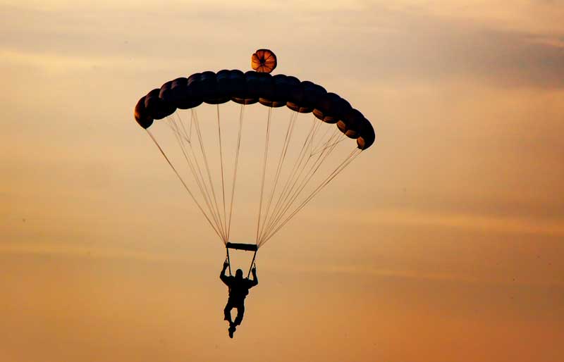 Offrir un saut en parachute : comment le dire